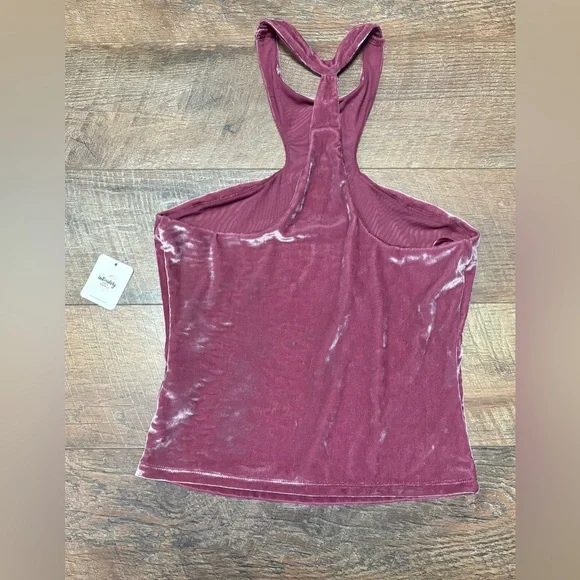 NWT Free People Intimately Lover Velour Top Size Small - Picture 6 of 6